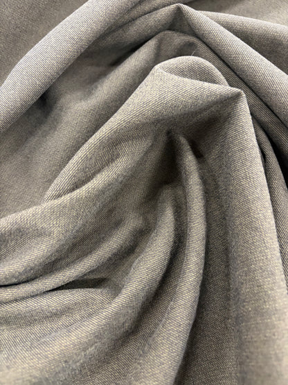 GROGGY 012 brown mélange cotton stretch