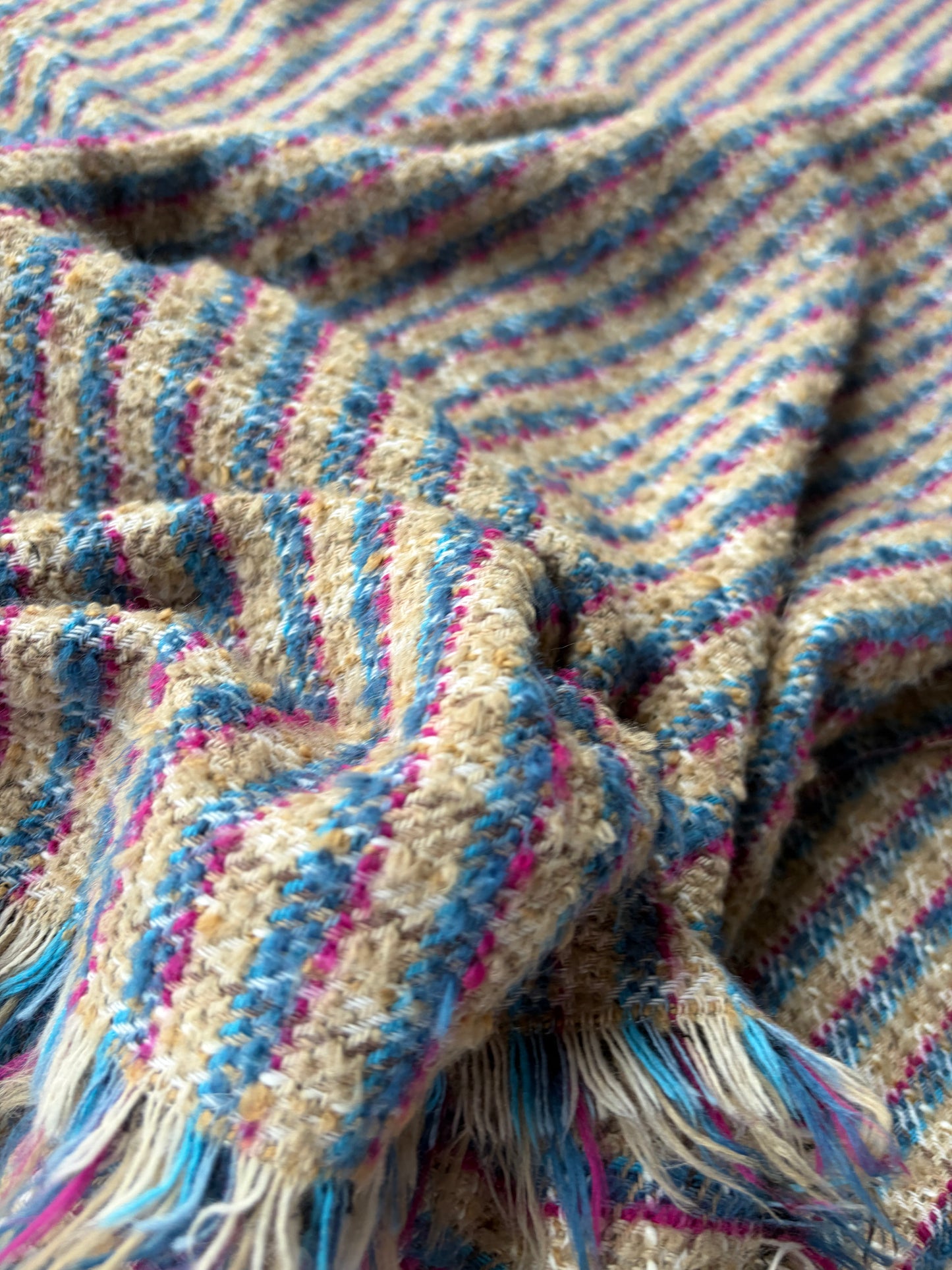 PC BURNS 047 CH*NEL style checkered wool tweed