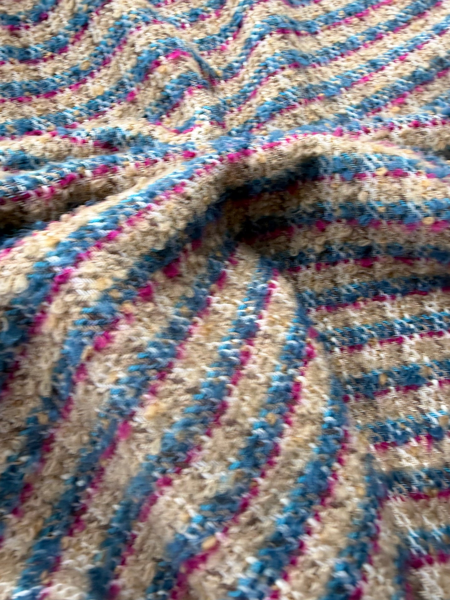 PC BURNS 047 CH*NEL style checkered wool tweed