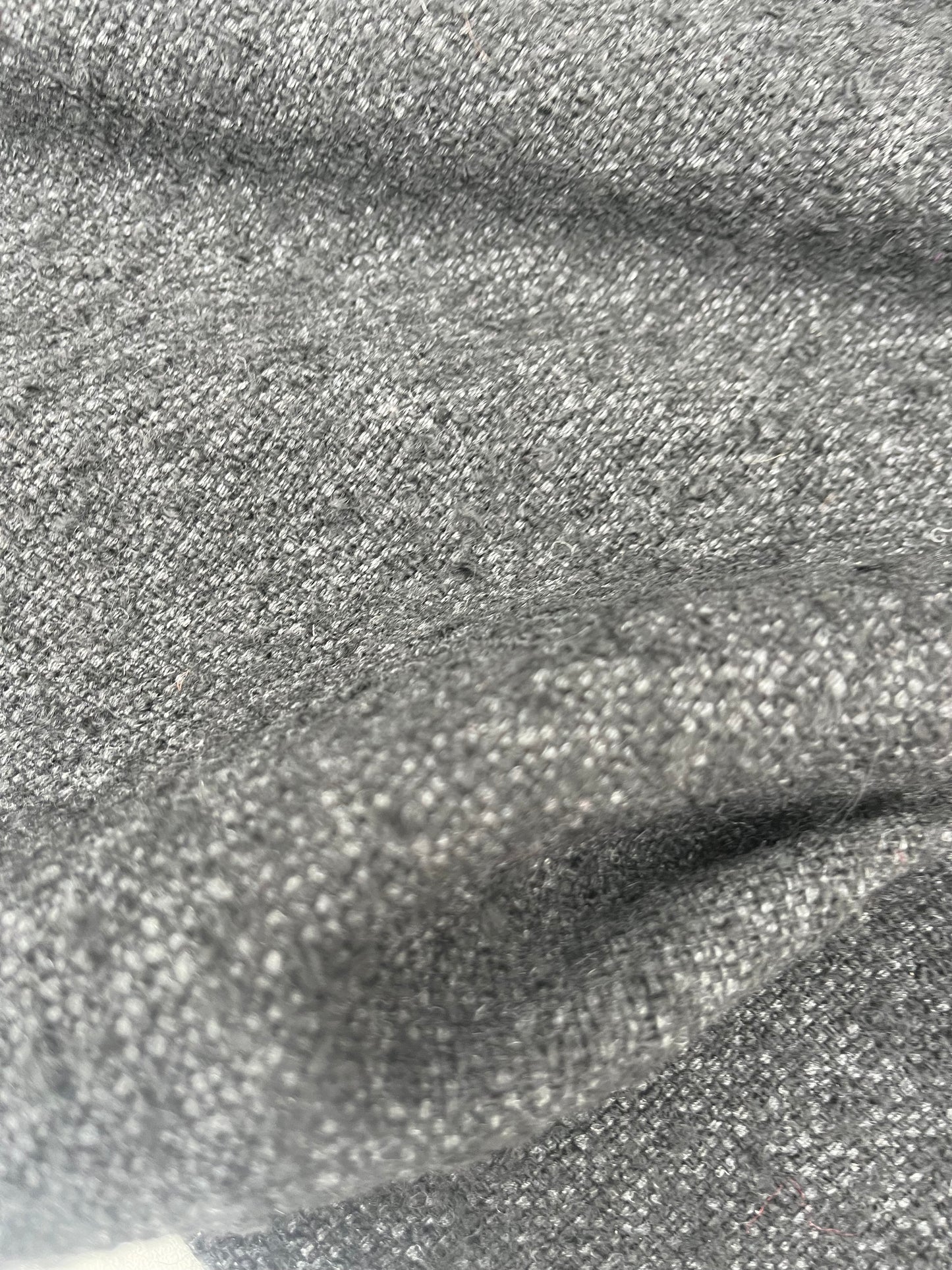 BASILE 002 heavy wool tweed black/grey