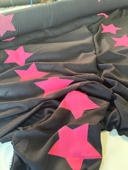 PC PIERROT 004 viscose fibrane giant pink stars