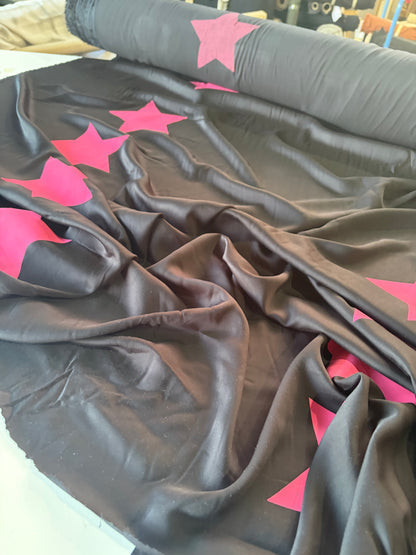 PC PIERROT 004 viscose fibrane giant pink stars