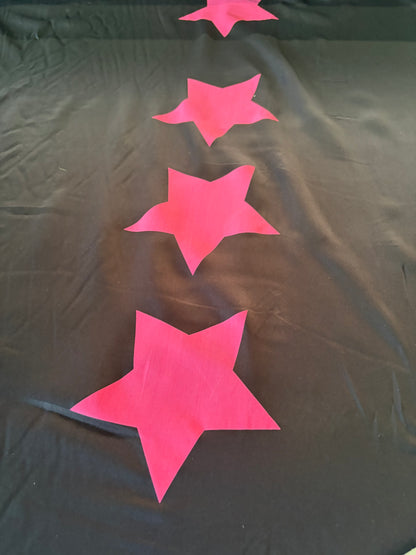 PC PIERROT 004 viscose fibrane giant pink stars