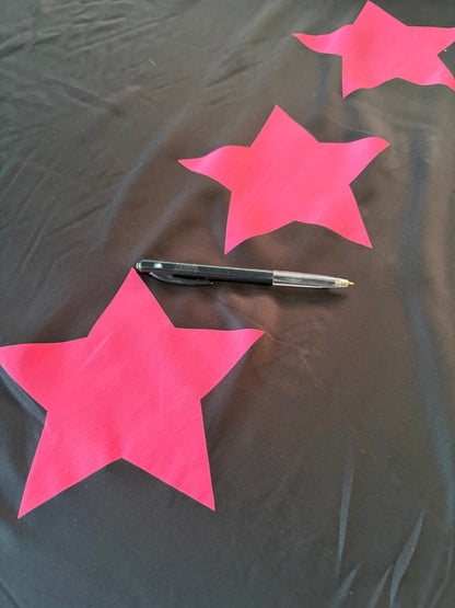 PC PIERROT 004 viscose fibrane giant pink stars
