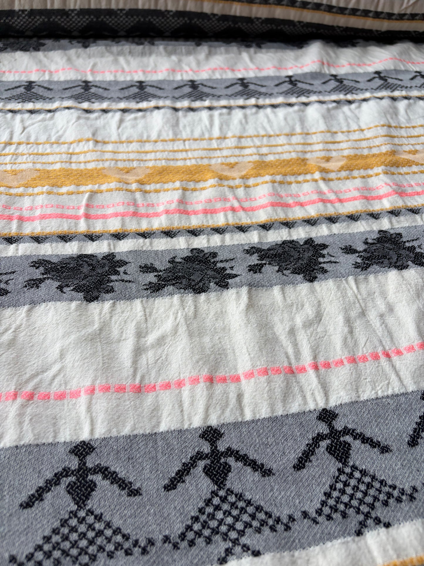 BURNS 052 cotton jacquard stripes