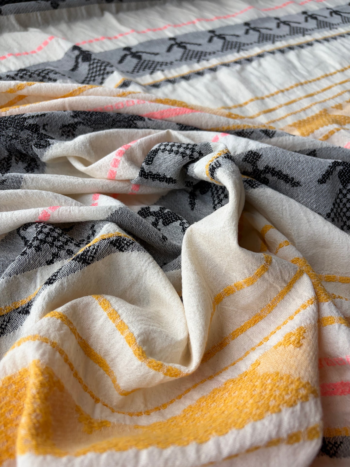 BURNS 052 cotton jacquard stripes