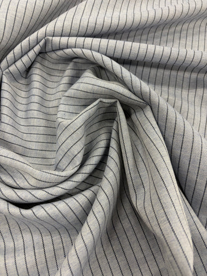 GROGGY 021 striped cotton shirting twill