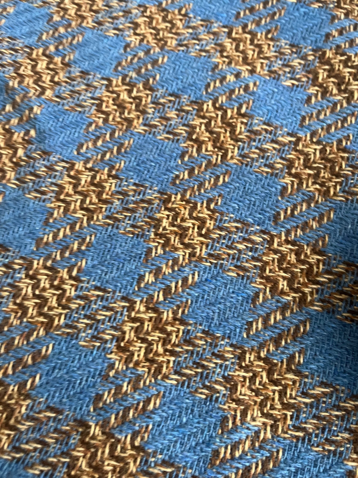 BASILE 005 heavy wool tweed indigo/brown