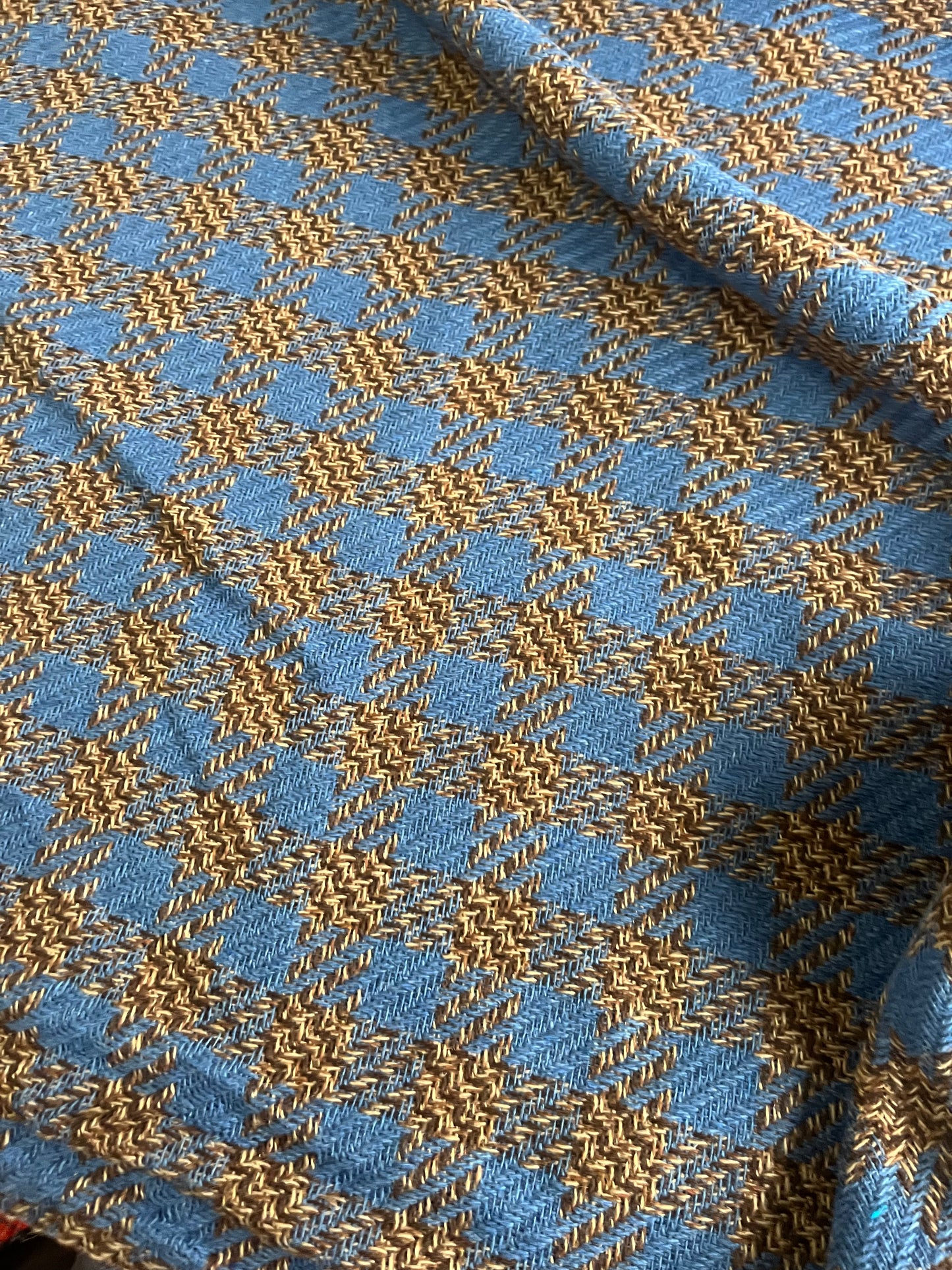 BASILE 005 heavy wool tweed indigo/brown