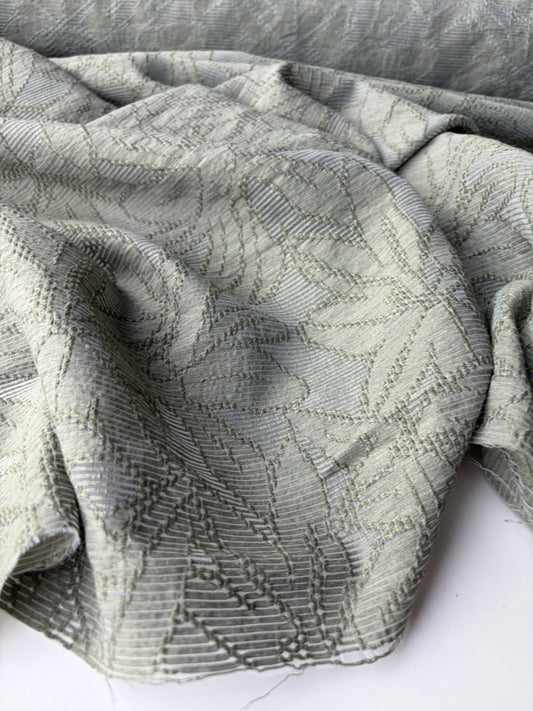 BURNS 054 light khaky cotton dévoré fabric
