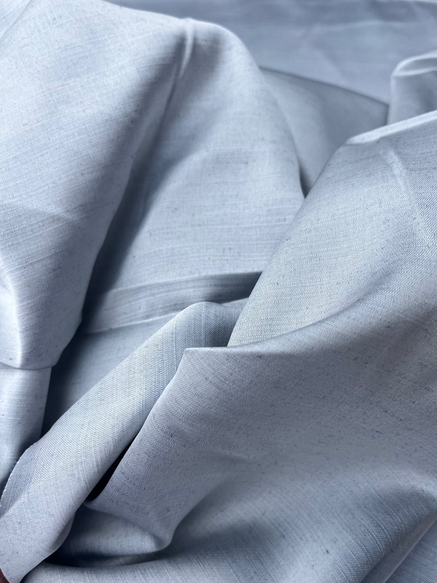 ROSARIO 022 Linen/silk shantung washed indigo