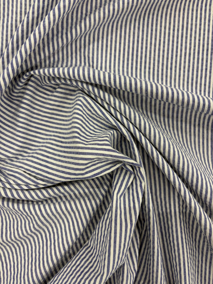 GROGGY 023 cotton seersucker stripes
