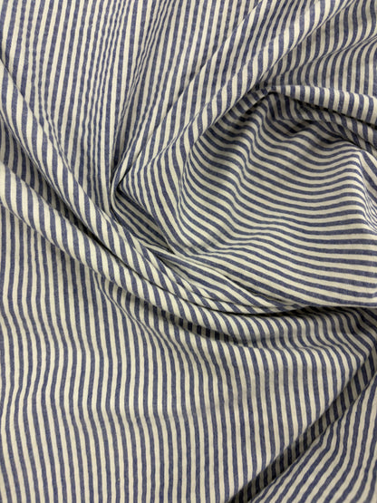 GROGGY 023 cotton seersucker stripes