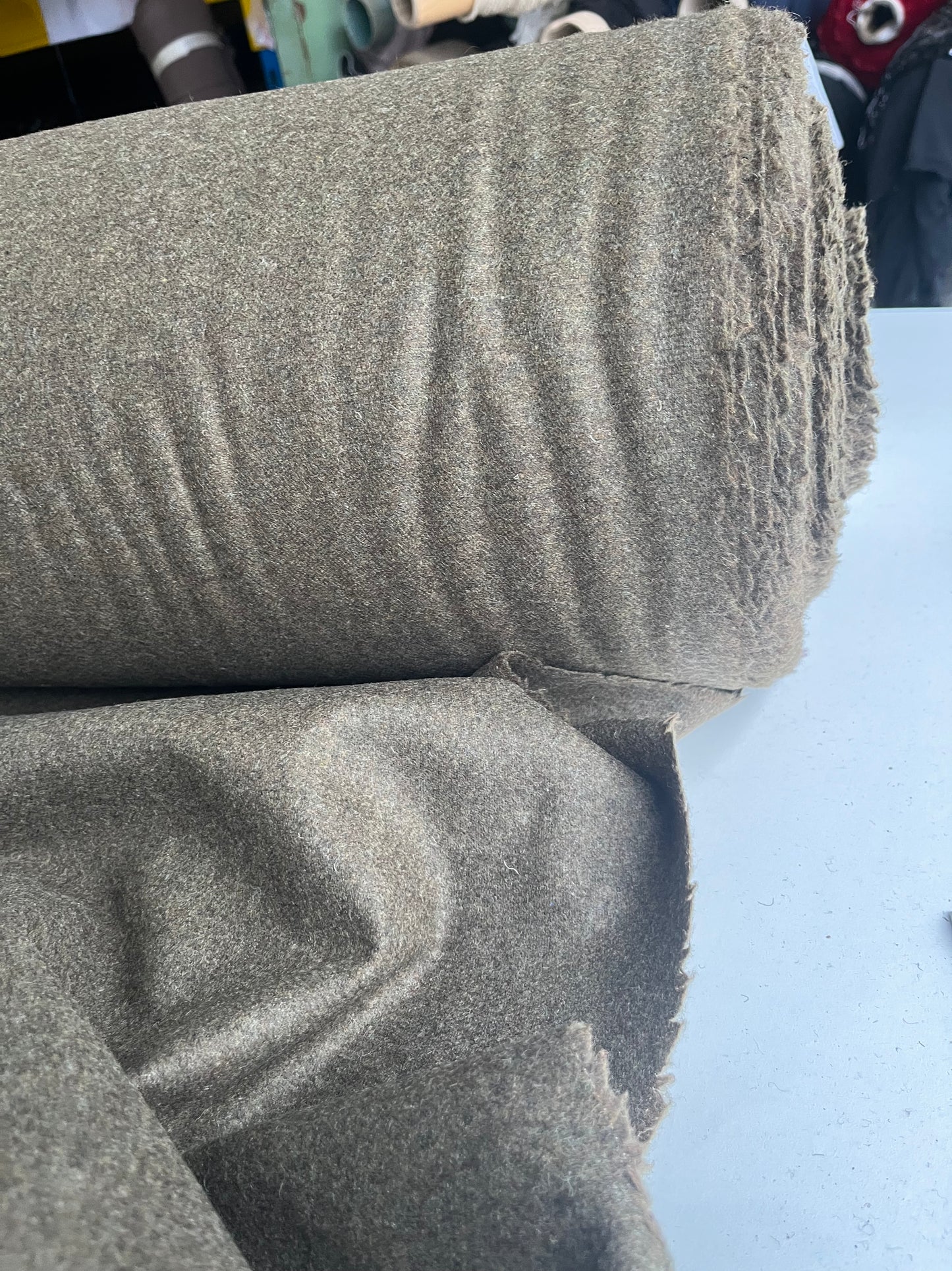 BASILE 007 heavy wool flannel "loden"