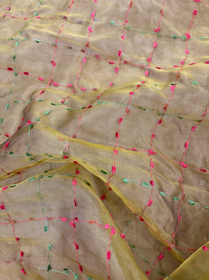 PRINCIPESSA 001 silk organza embroidered