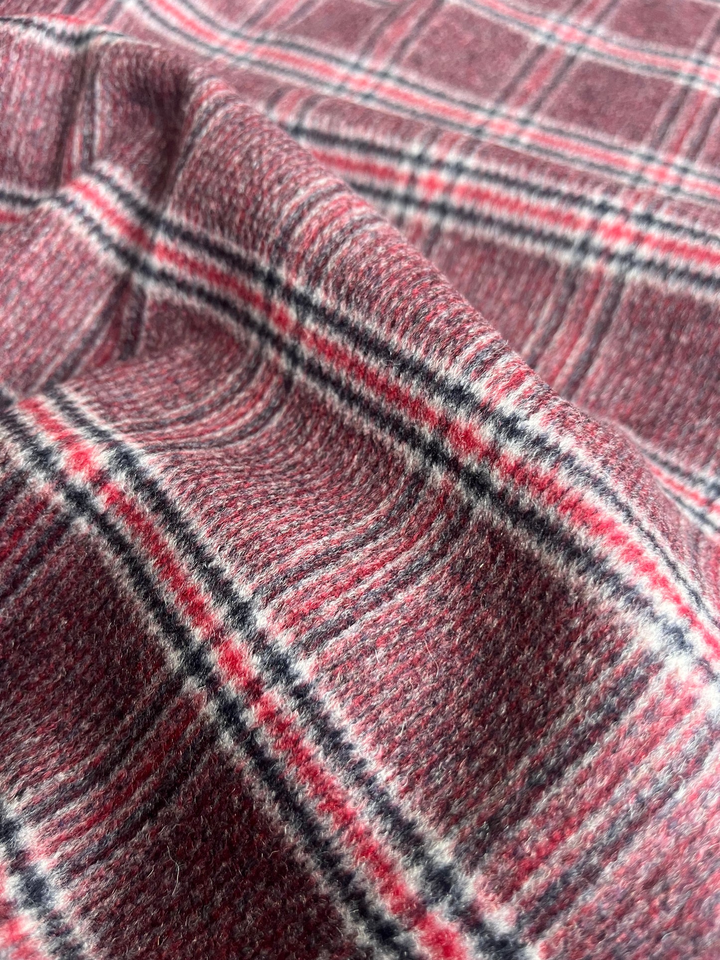 BASILE 008 heavy wool check green/grey check. (Copy)with cashemere