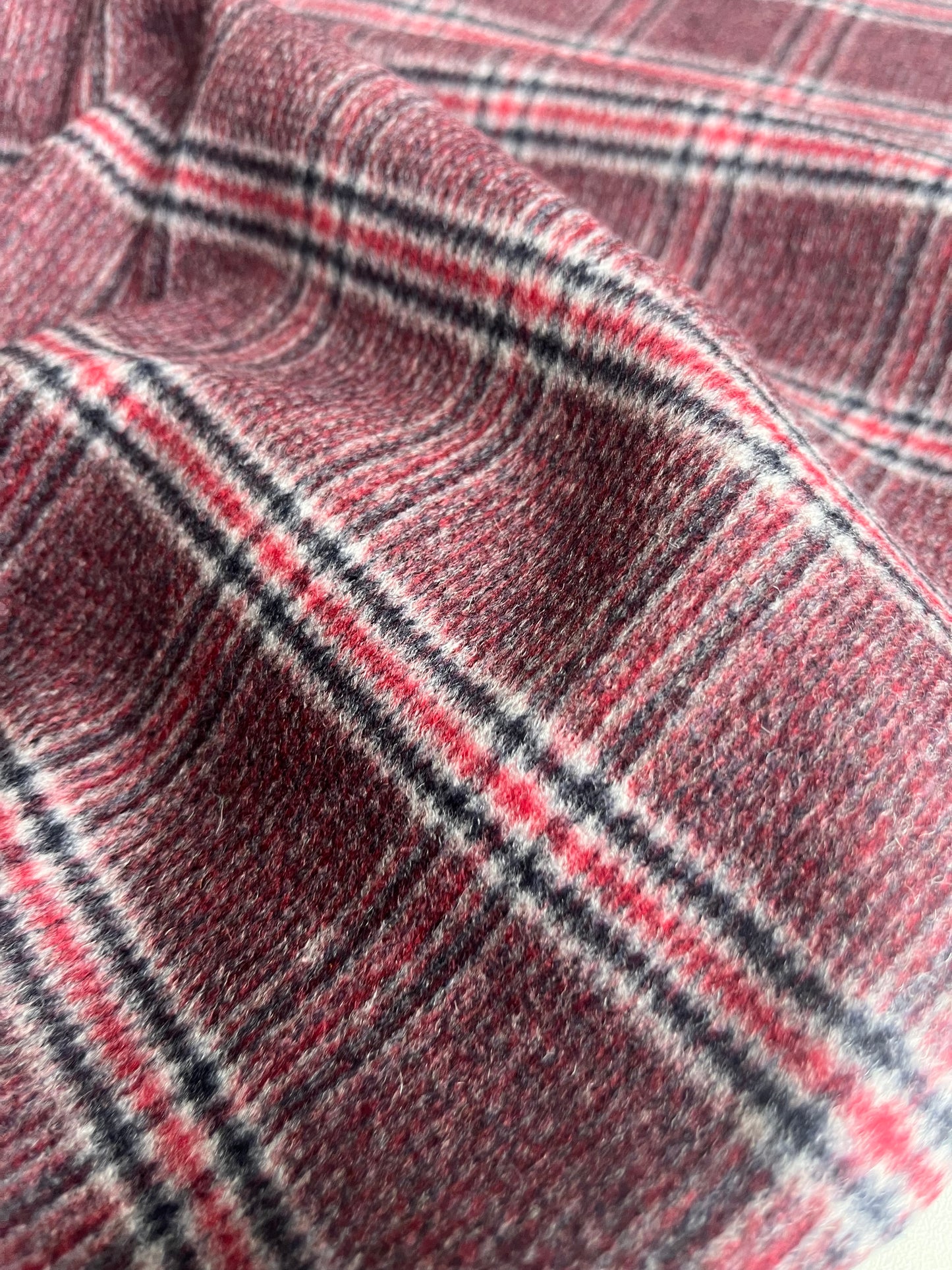 BASILE 008 heavy wool check green/grey check. (Copy)with cashemere