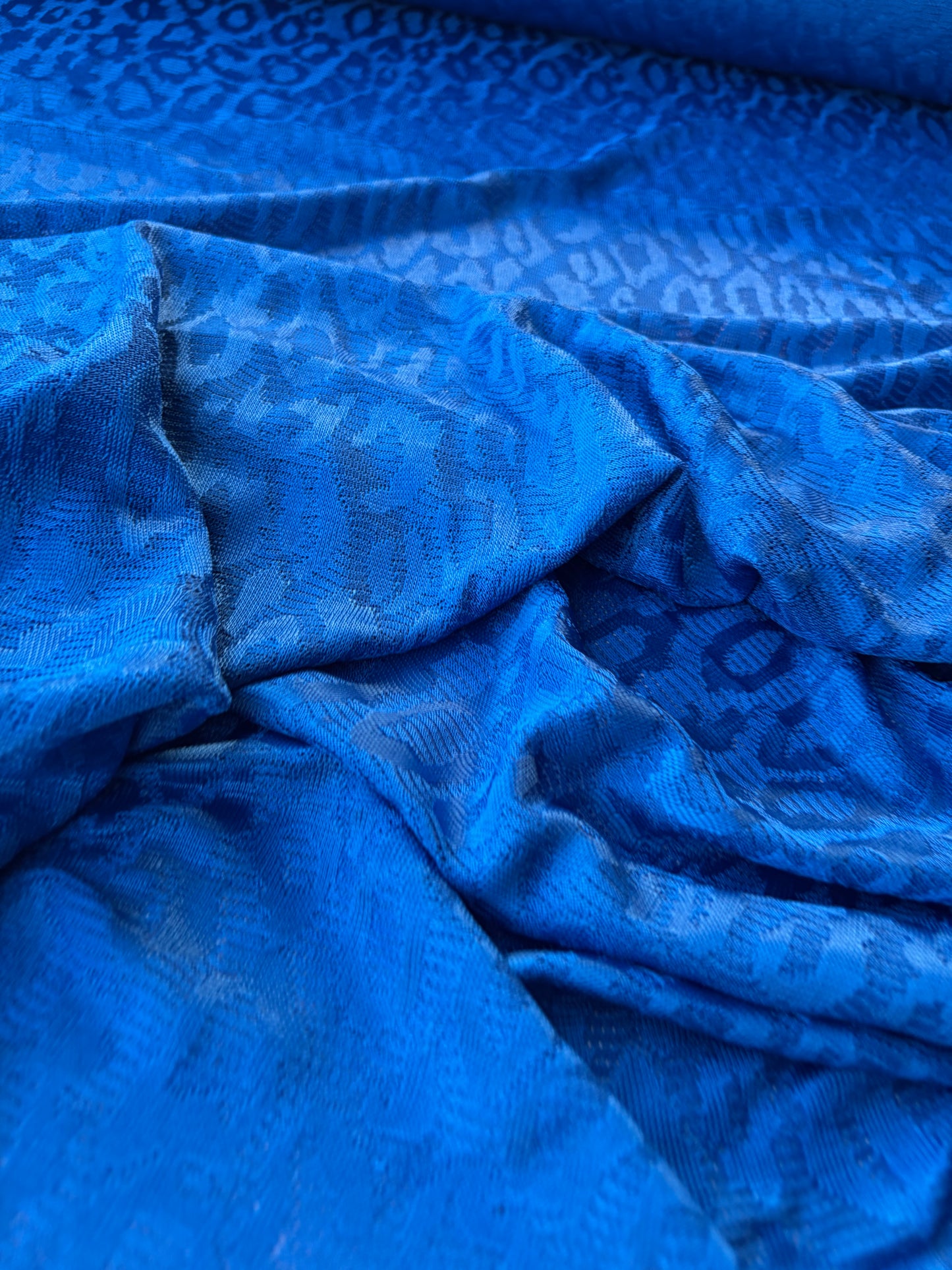 MOLKO 002 electric blue viscose fantasy jersey
