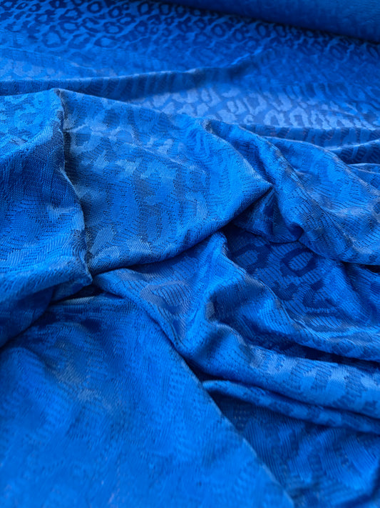MOLKO 002 electric blue viscose fantasy jersey