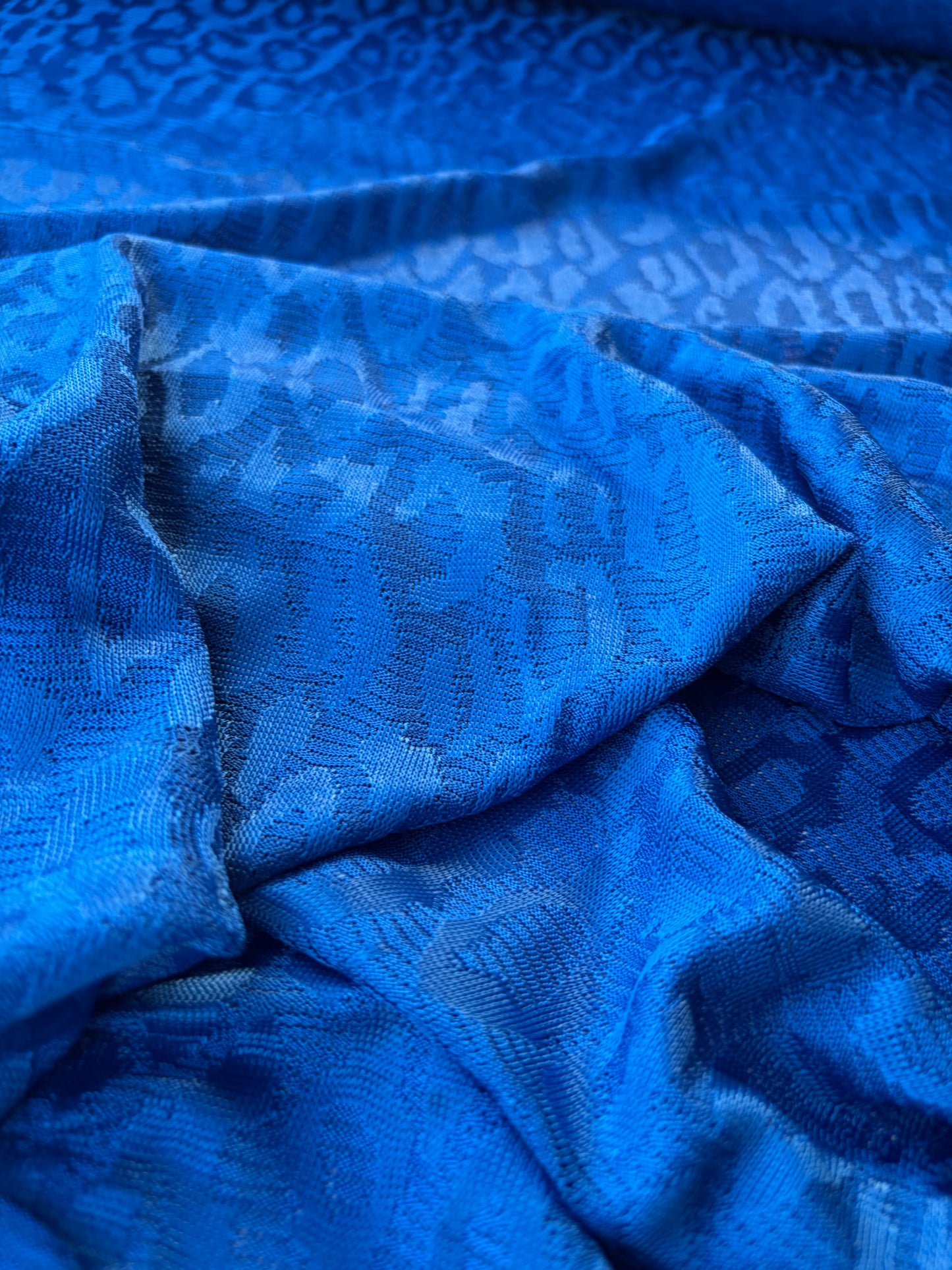MOLKO 002 electric blue viscose fantasy jersey