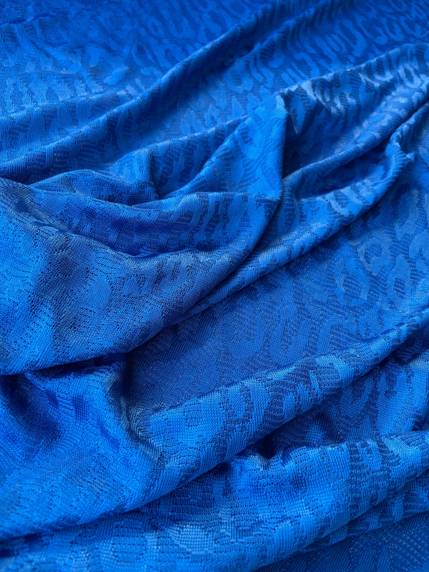 MOLKO 002 electric blue viscose fantasy jersey