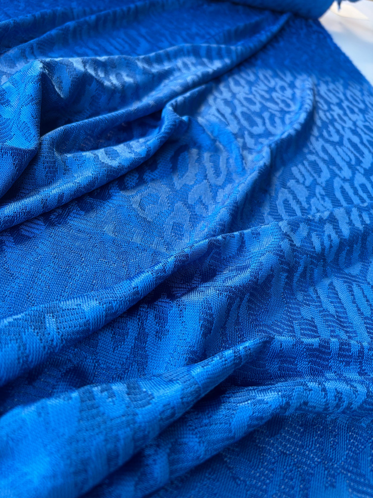MOLKO 002 electric blue viscose fantasy jersey