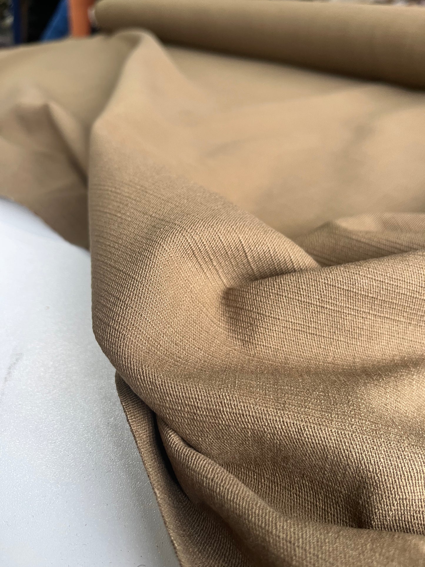 BASILE 010 heavy structured cotton olive