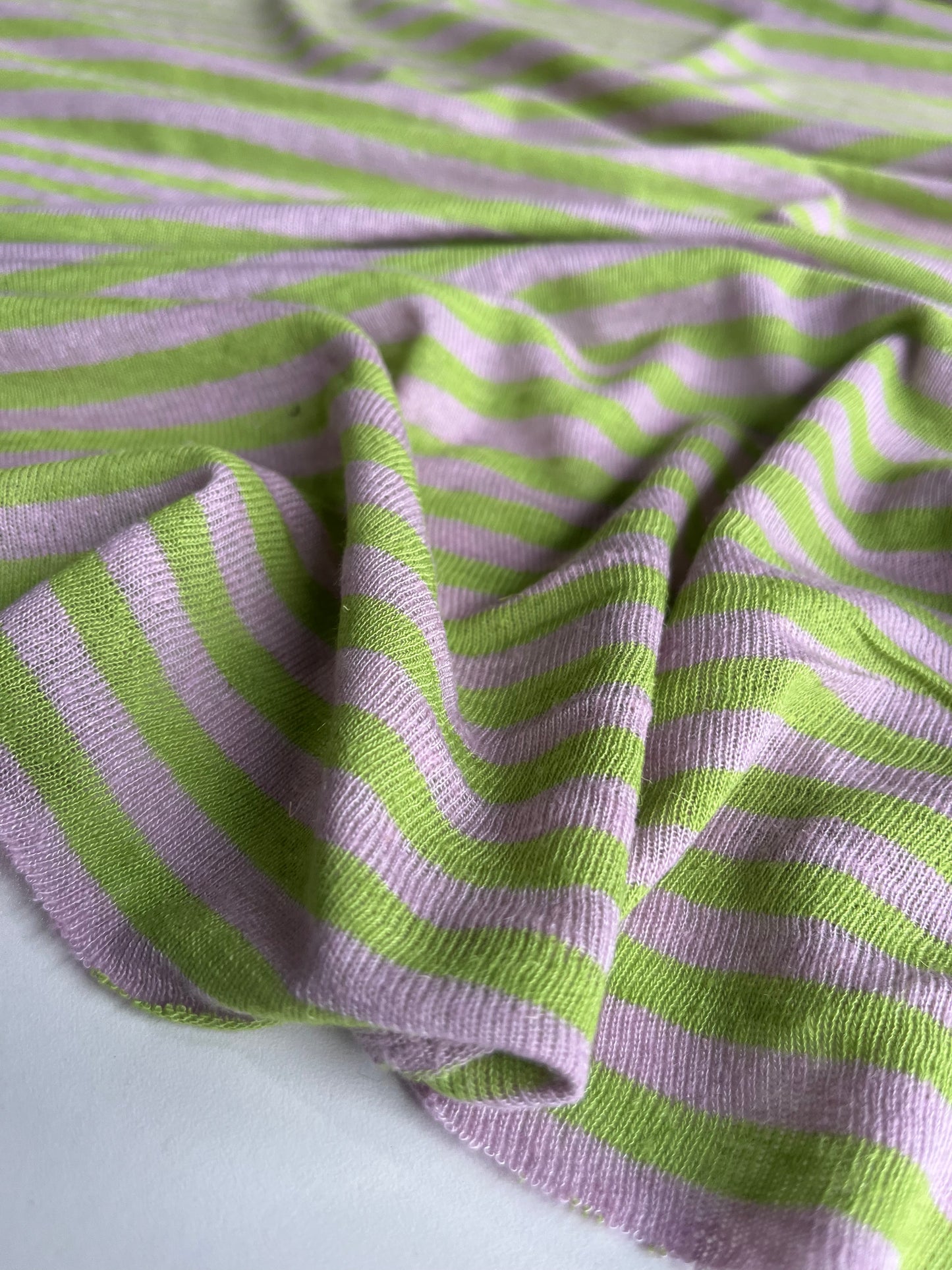 BASILE 012 jersey linen/cotton stripes