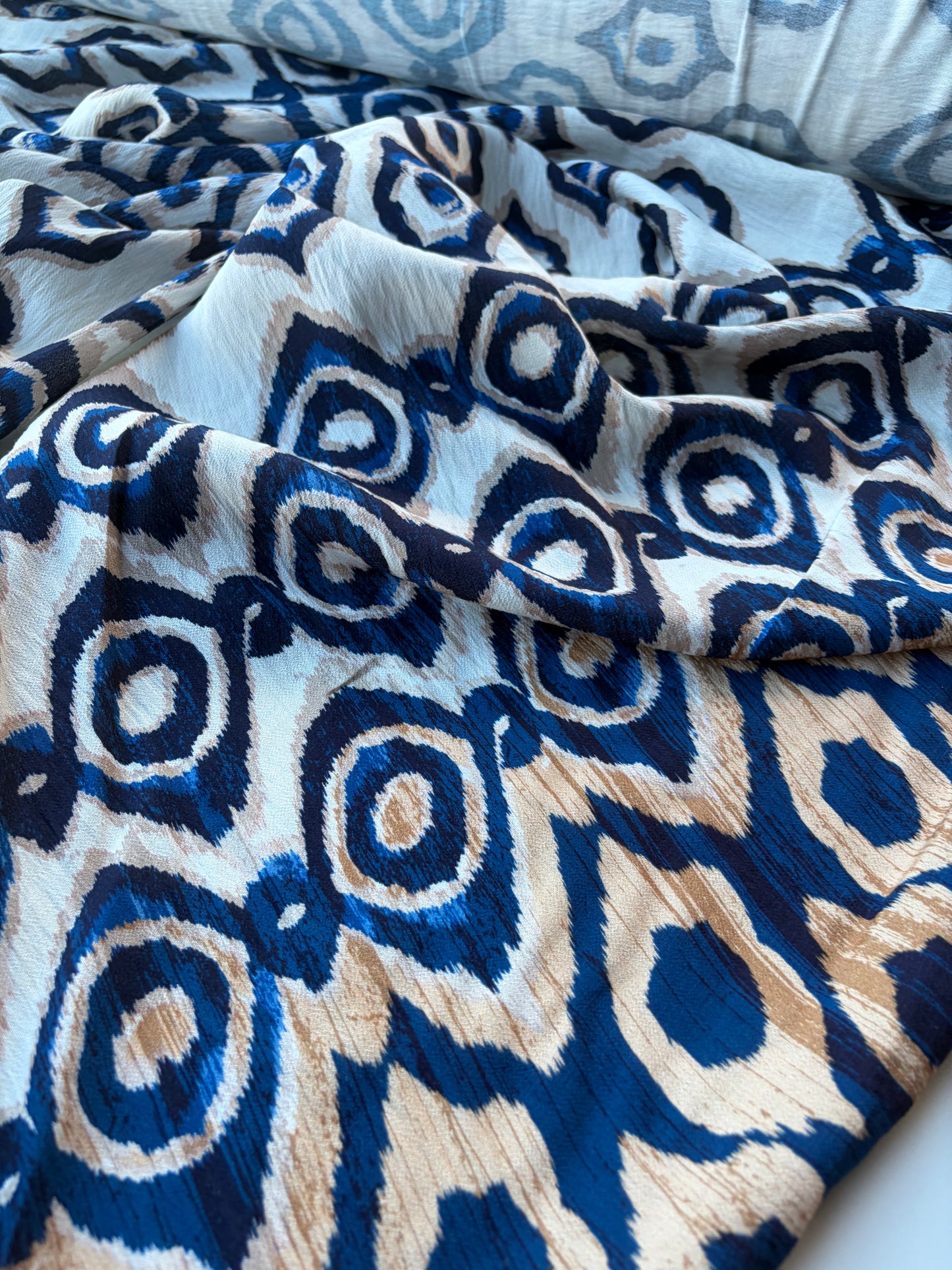 MOLKO 005 double border tie-dye viscose print