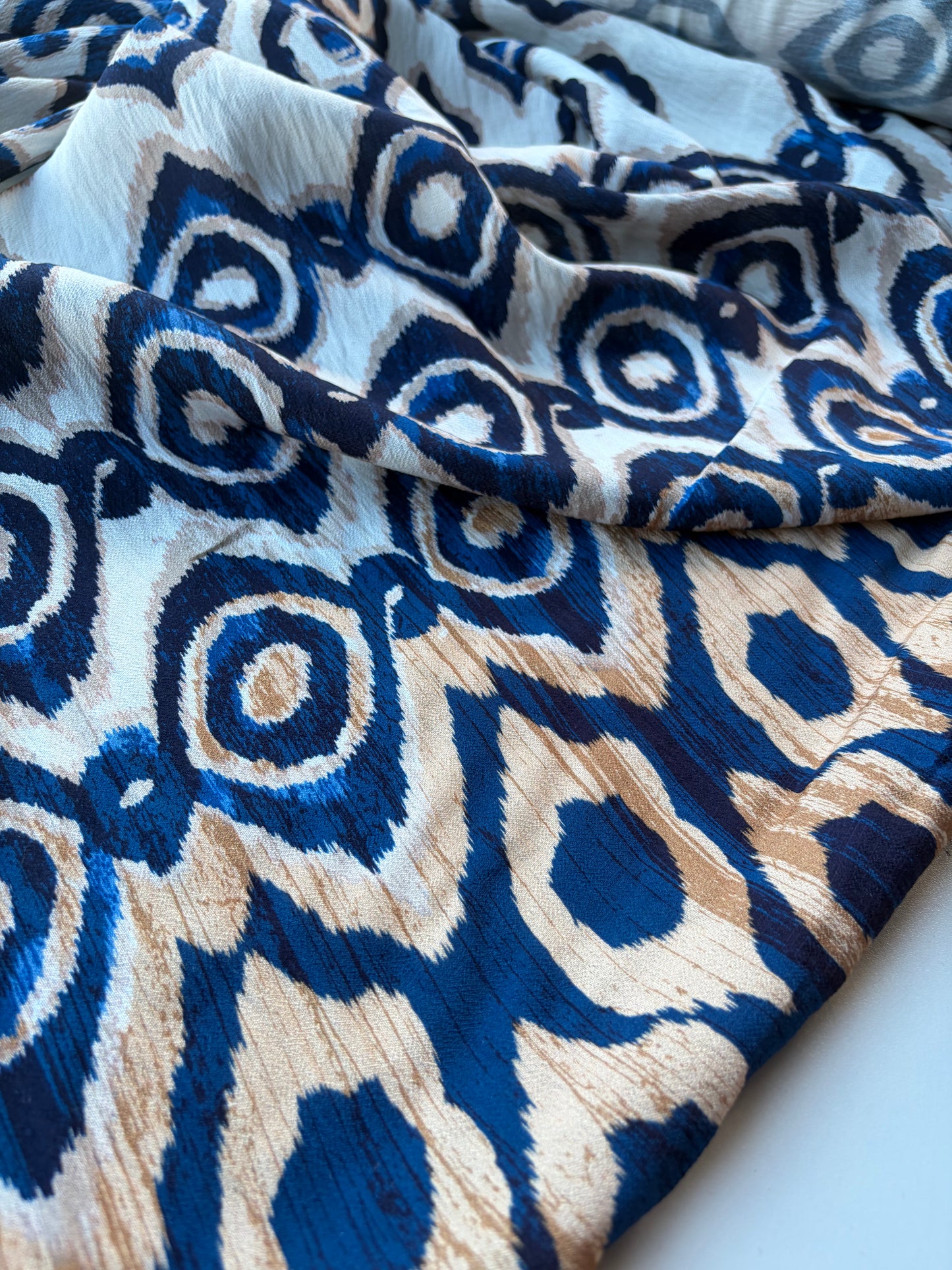 MOLKO 005 double border tie-dye viscose print