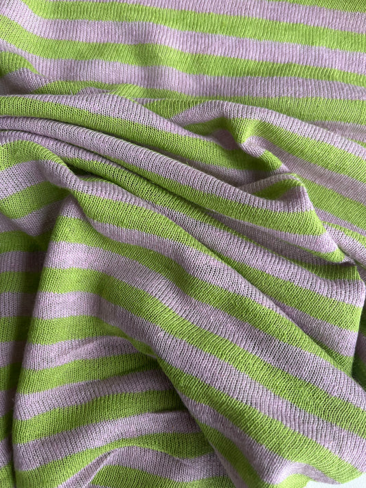 BASILE 012 jersey linen/cotton stripes