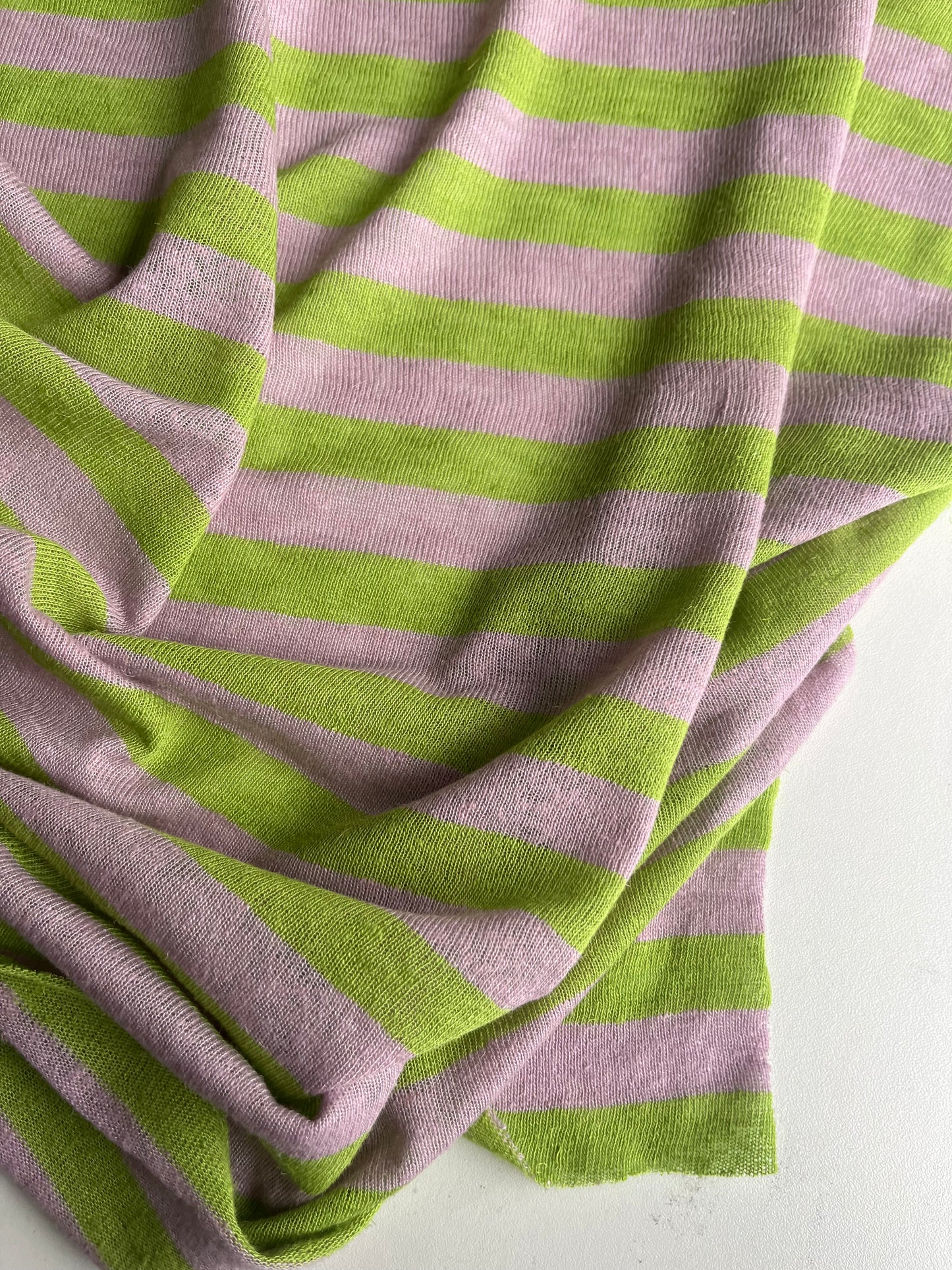 BASILE 013 jersey linen/cotton stripes