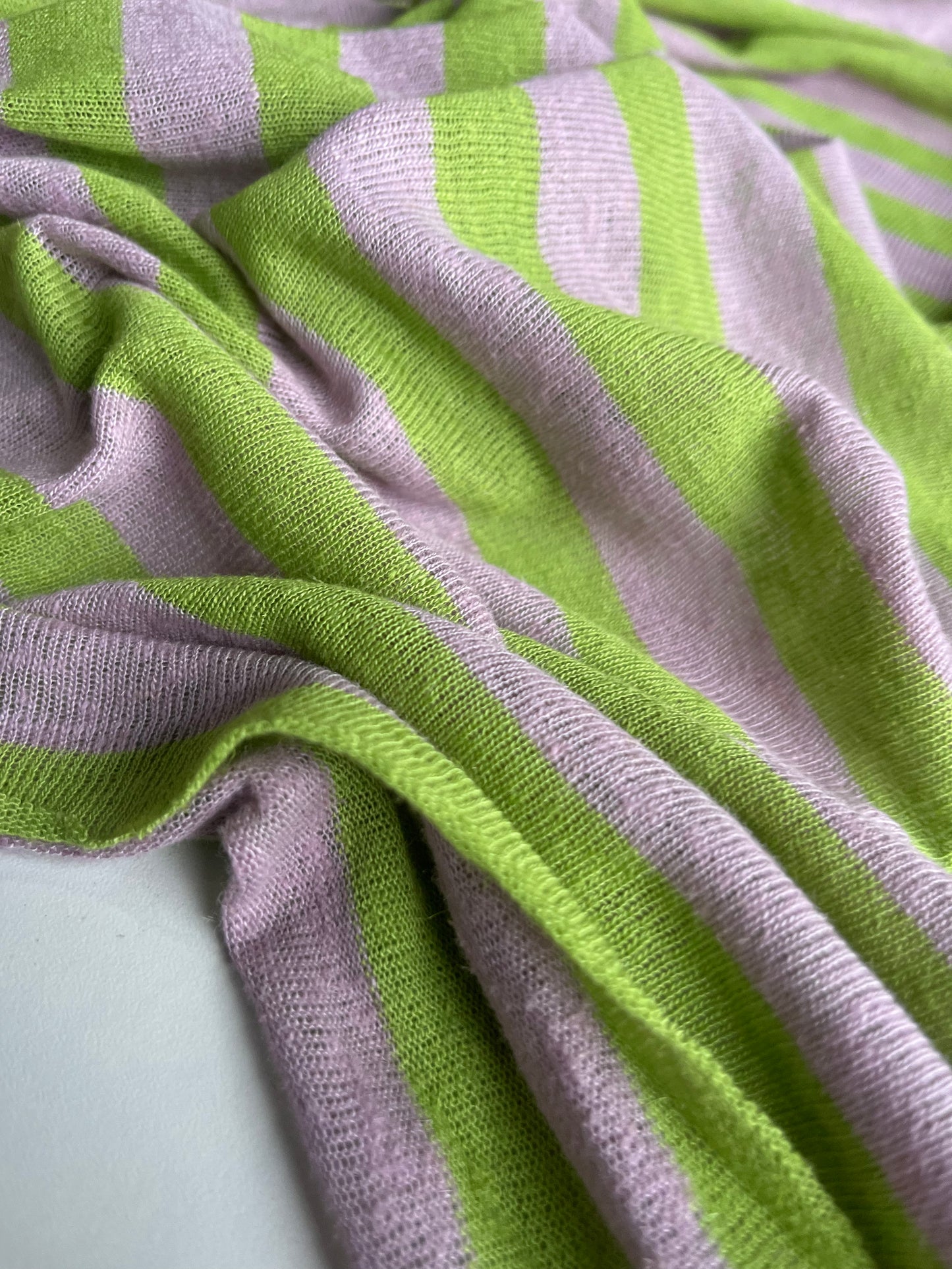 BASILE 013 jersey linen/cotton stripes