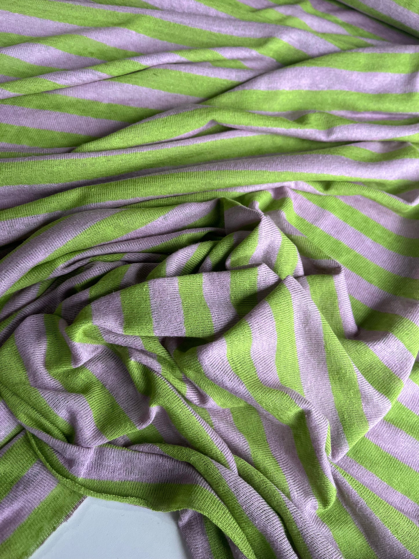 BASILE 013 jersey linen/cotton stripes