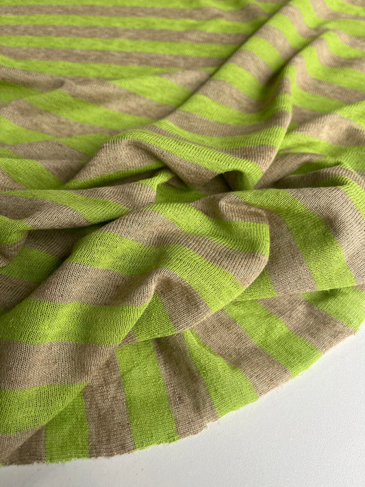 BASILE 014 jersey linen/cotton stripes