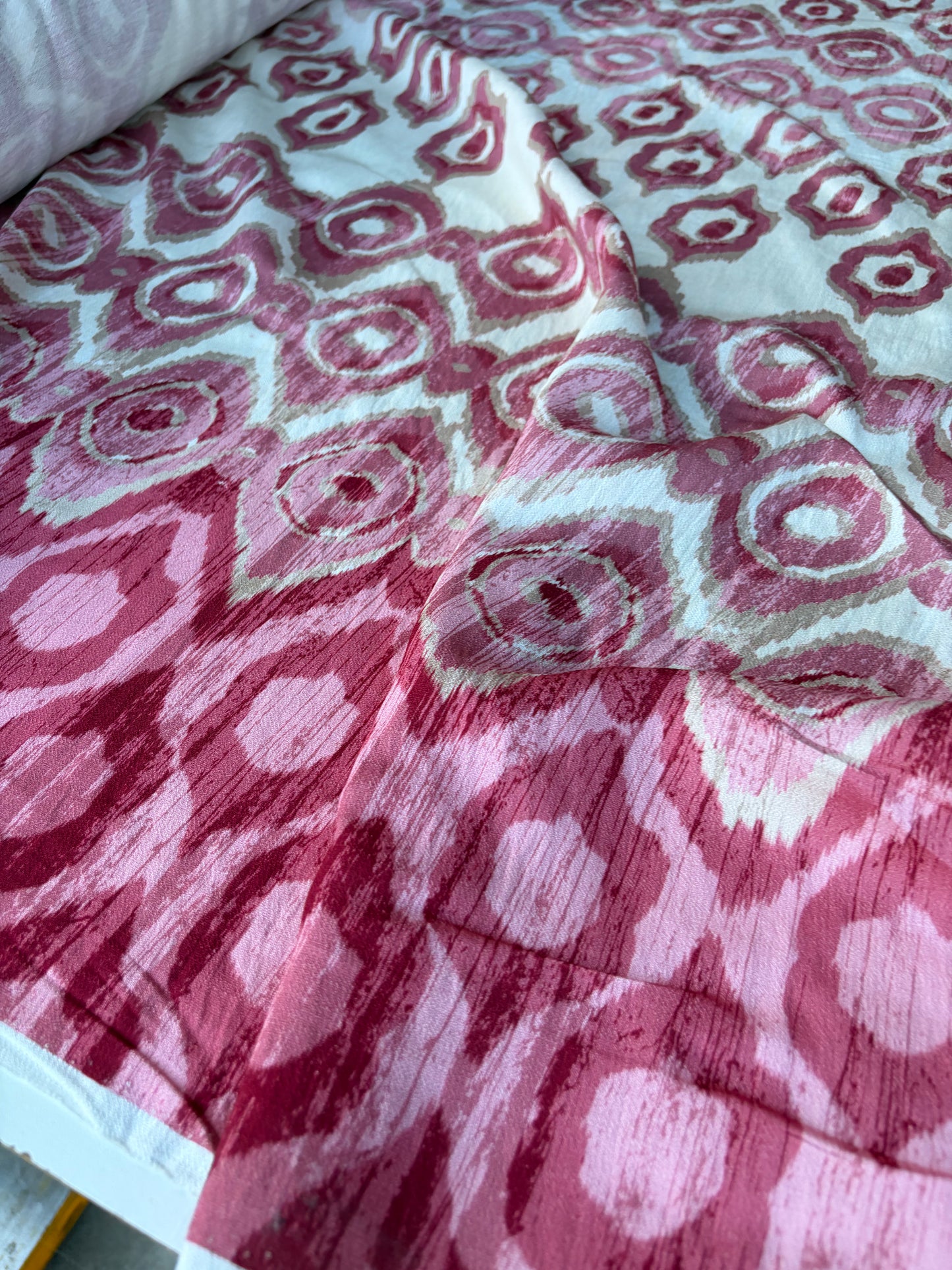 MOLKO 007 double border tie-dye viscose print