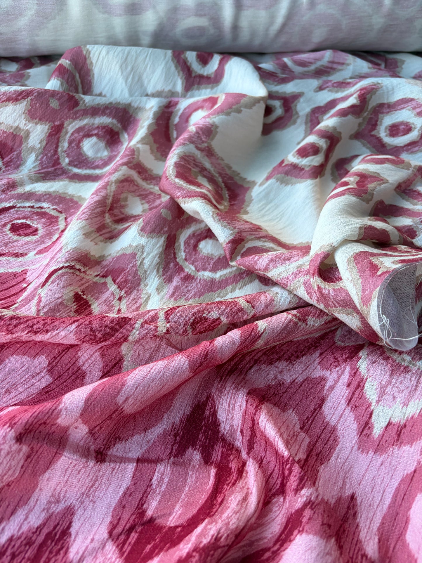 MOLKO 007 double border tie-dye viscose print