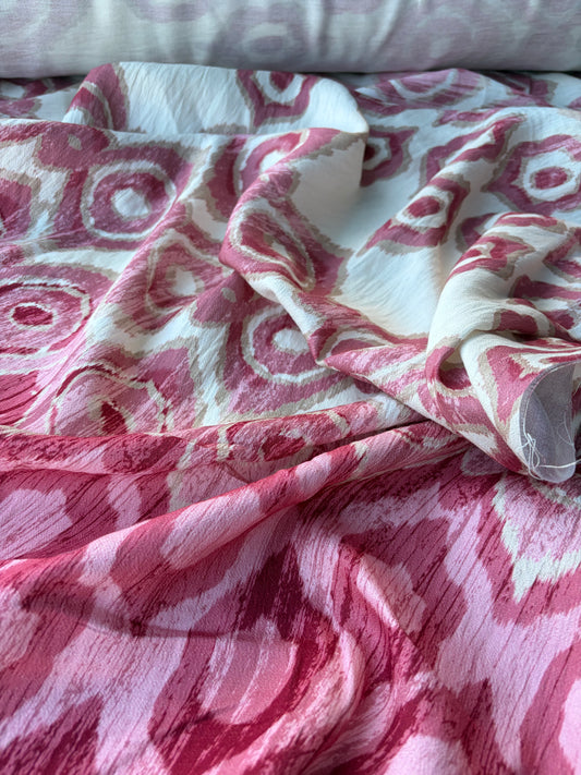 MOLKO 007 double border tie-dye viscose print