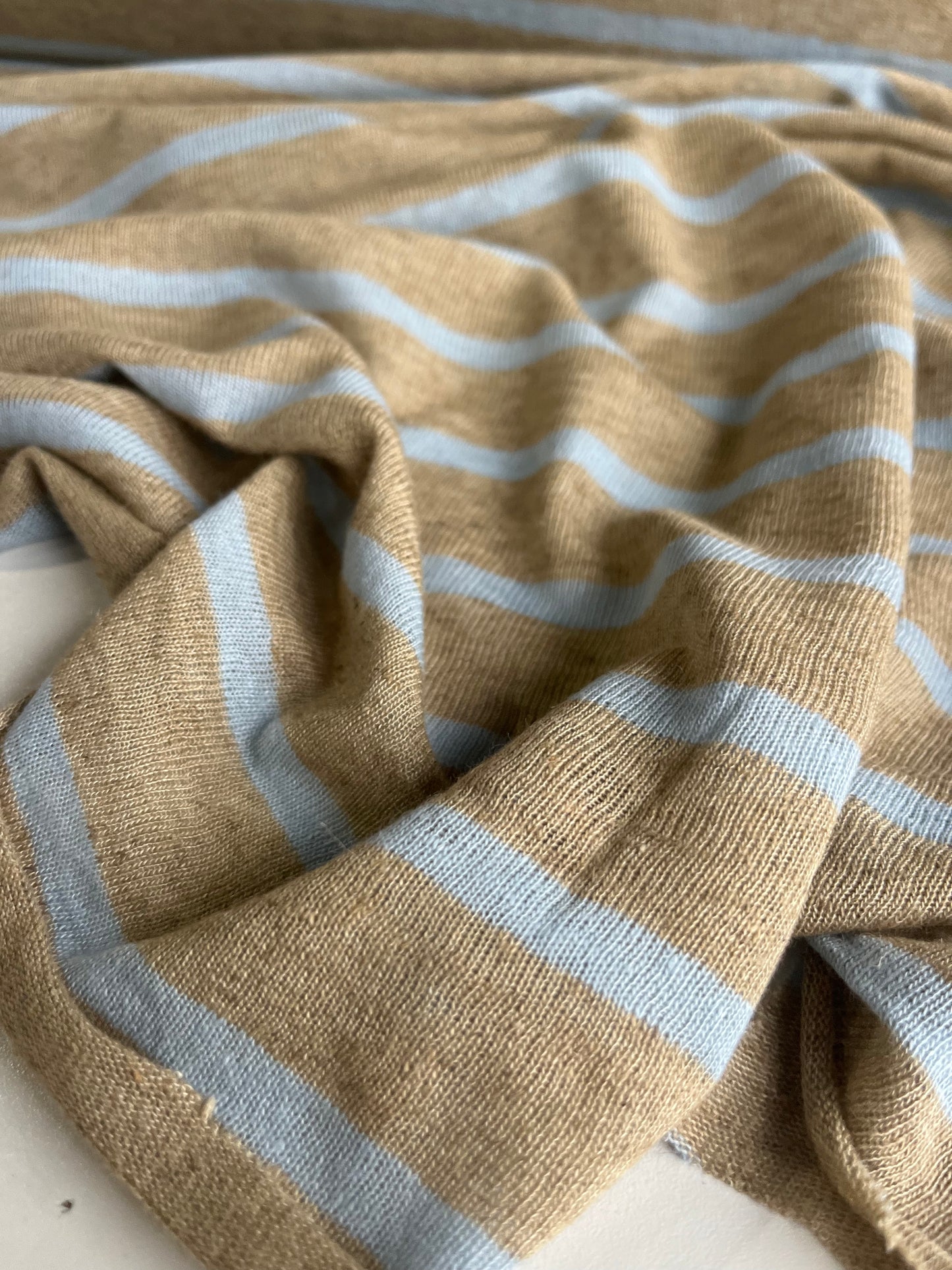 BASILE 015 jersey linen/cotton stripes