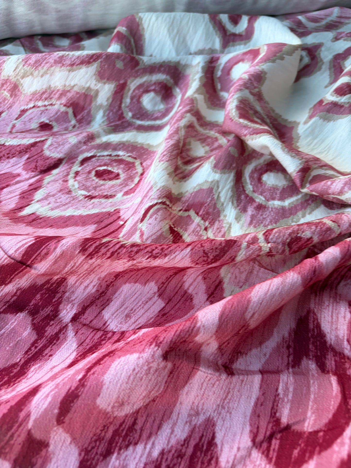 MOLKO 007 double border tie-dye viscose print