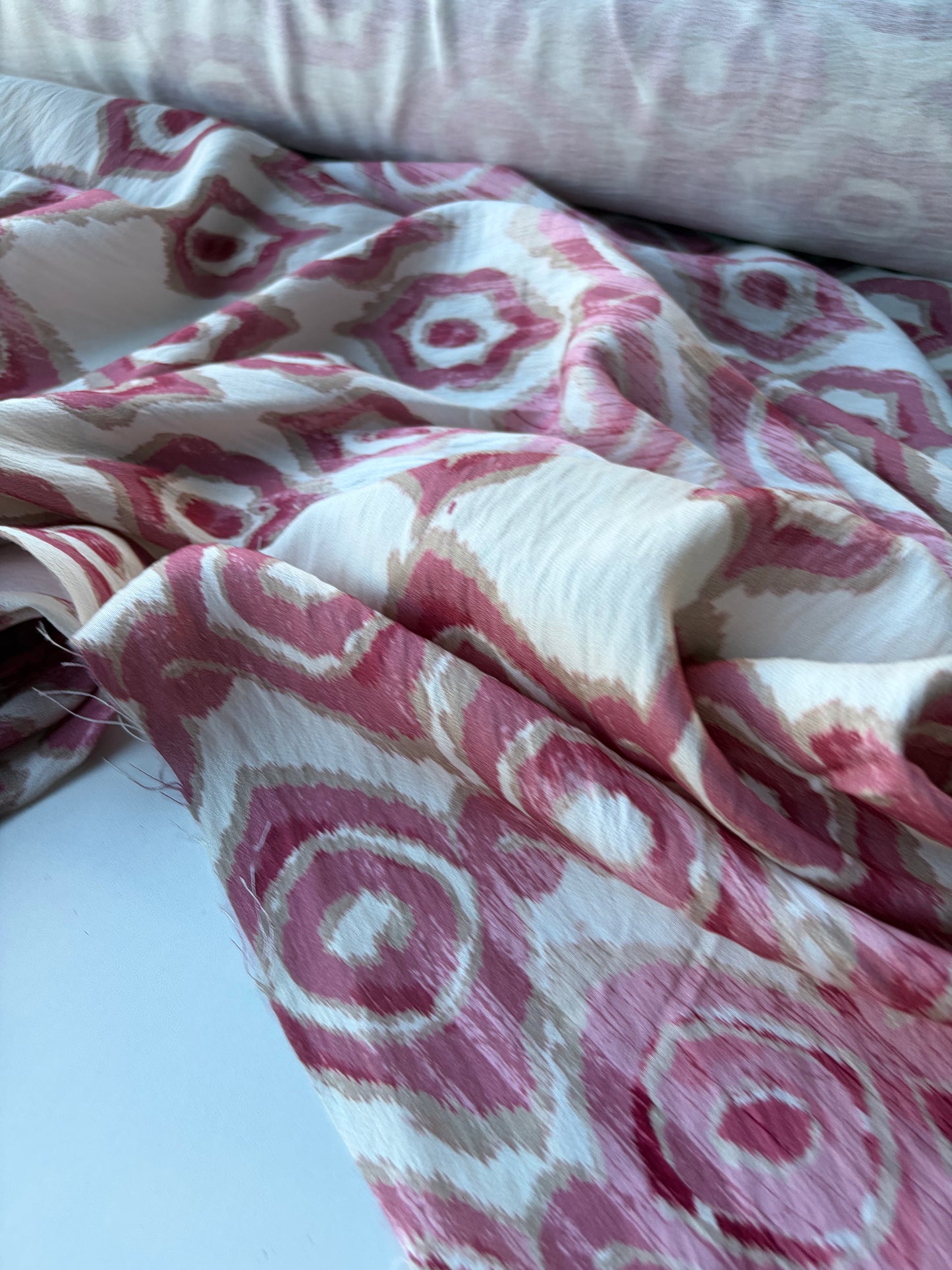 MOLKO 007 double border tie-dye viscose print