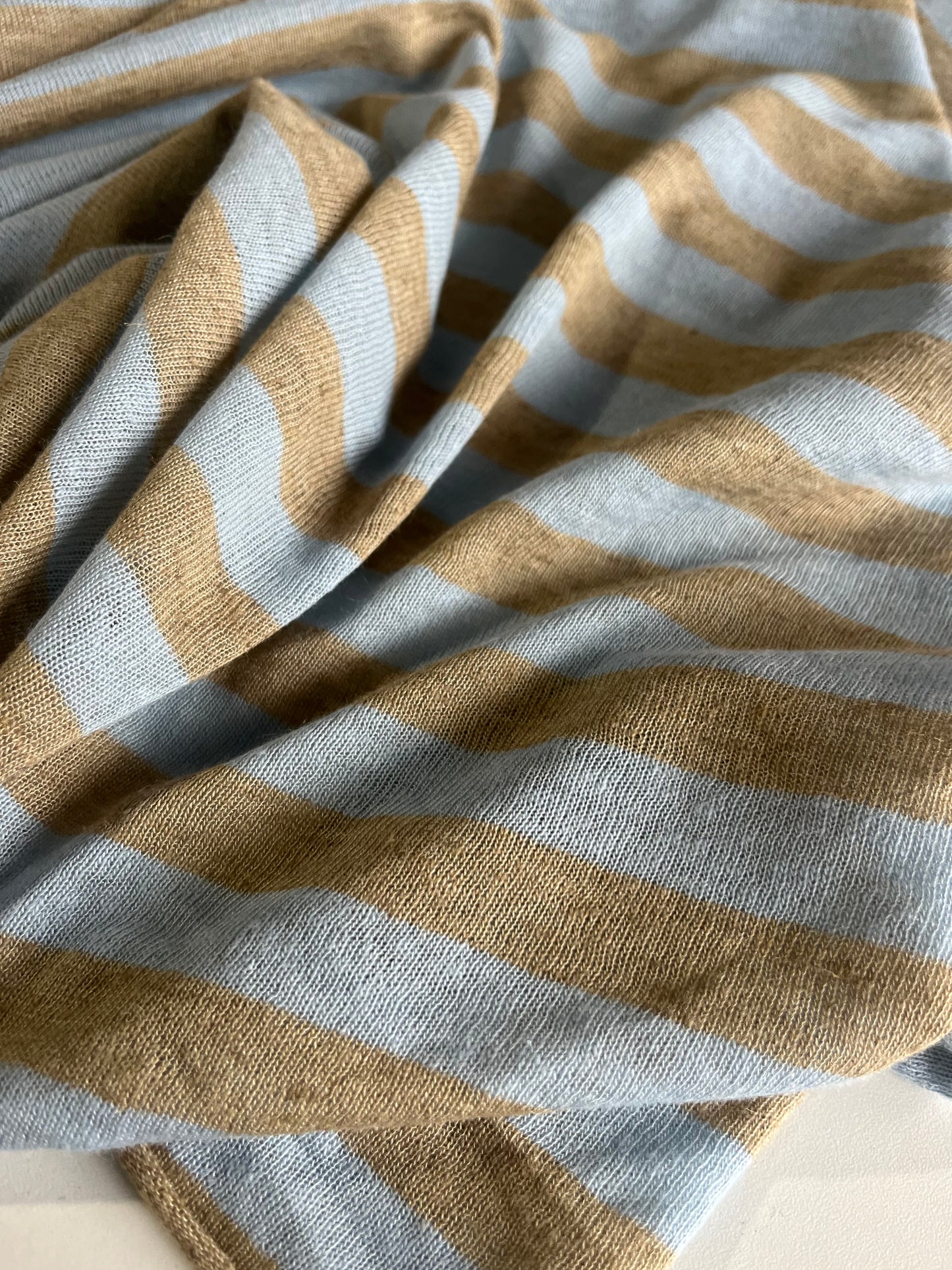 BASILE 016 jersey linen/cotton stripes
