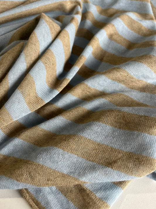 BASILE 016 jersey linen/cotton stripes