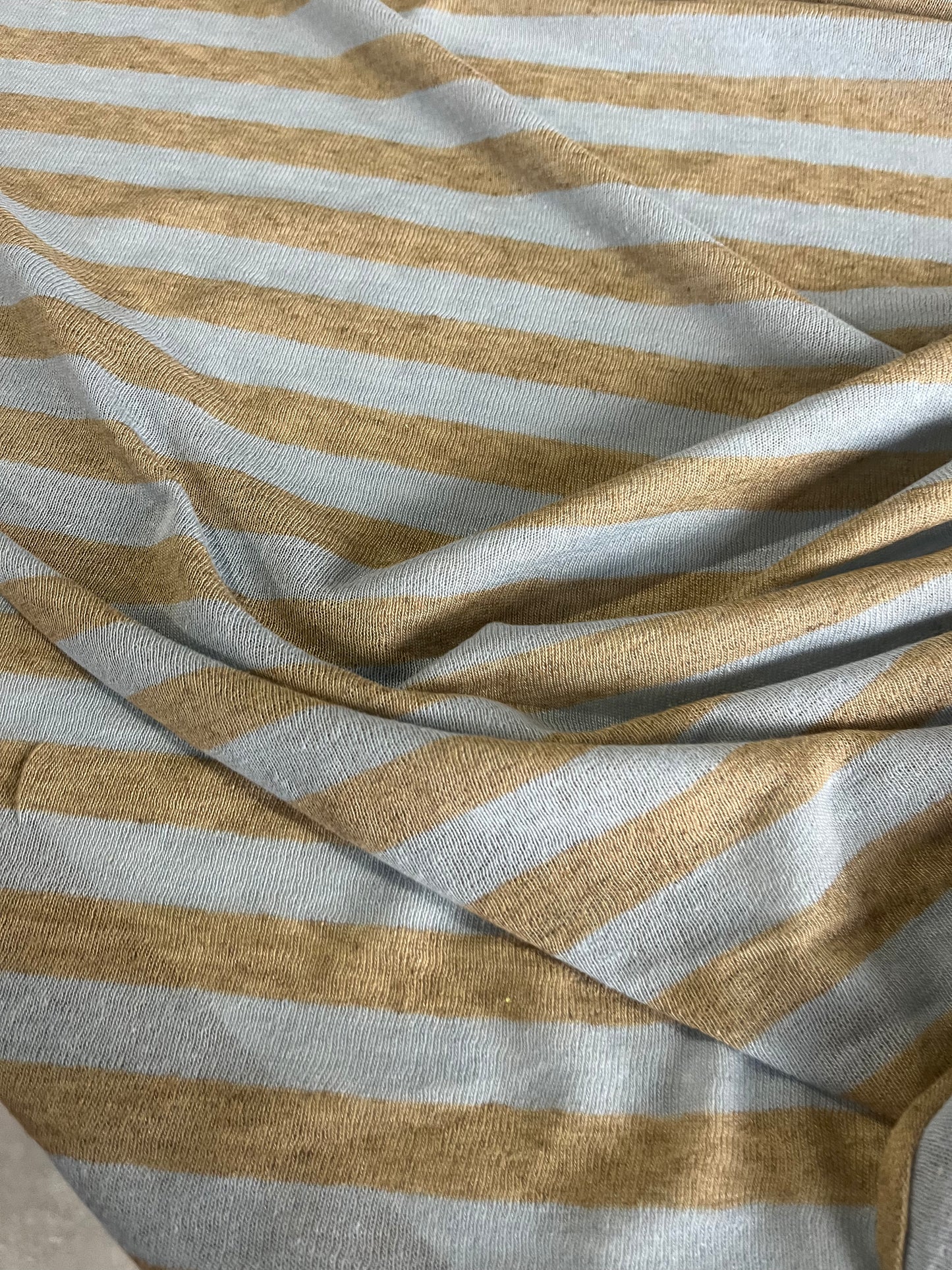 BASILE 016 jersey linen/cotton stripes