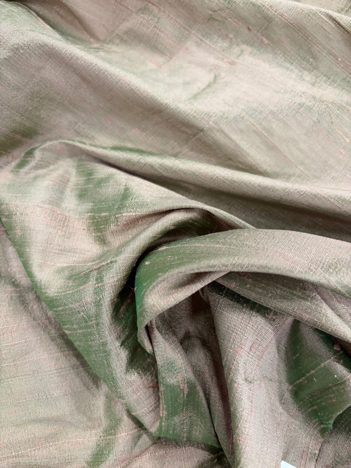 PRINCIPESSA 009 olive silk shantung