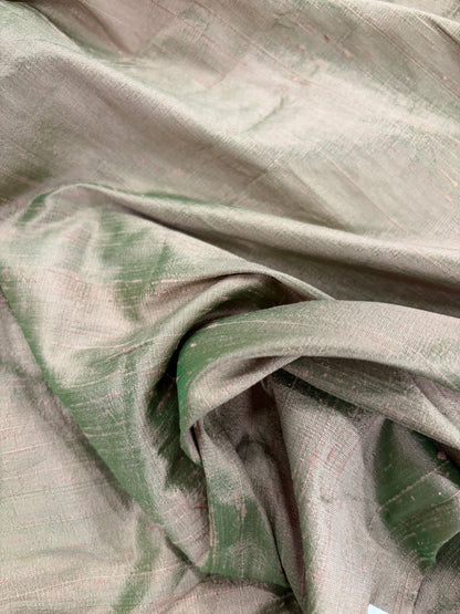 PRINCIPESSA 009 olive silk shantung