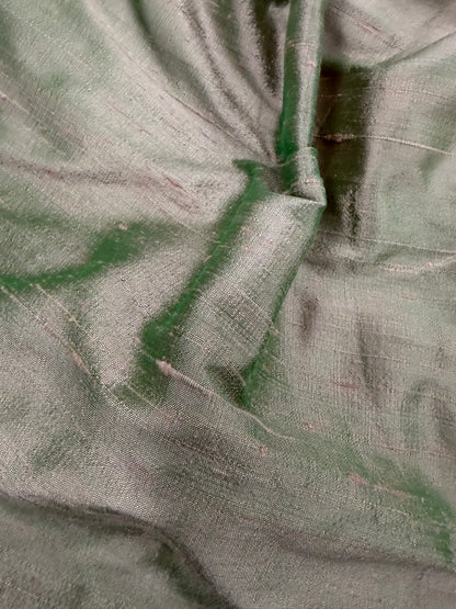 PRINCIPESSA 009 olive silk shantung
