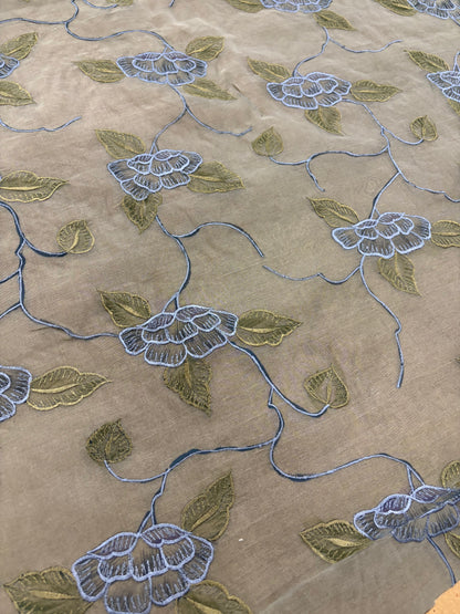 PRINCIPESSA 010 silk organza embroidered