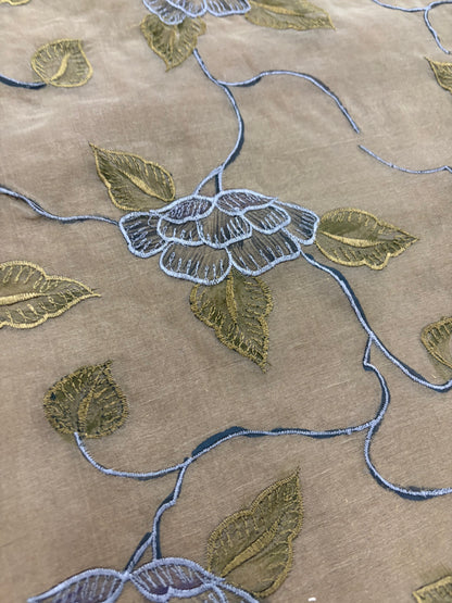 PRINCIPESSA 010 silk organza embroidered