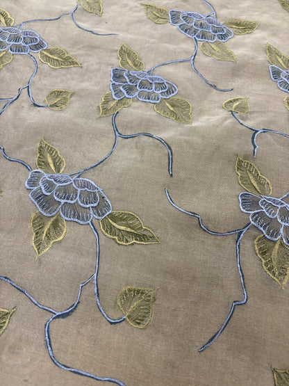 PRINCIPESSA 010 silk organza embroidered